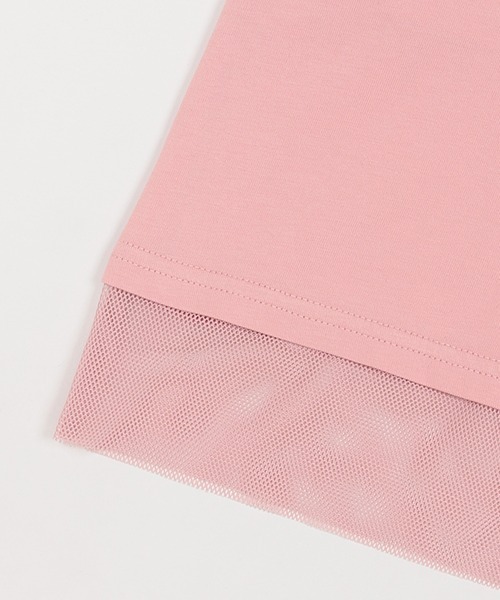 X-girl Stages（エックスガールステージス）の「メッシュ切替カラフルロゴワンピース（Tシャツ/カットソー・キッズ・ブラック/ピンク/ラベンダー・140cm/130cm/90cm/120cm/110cm/100cm）」の11枚目の写真