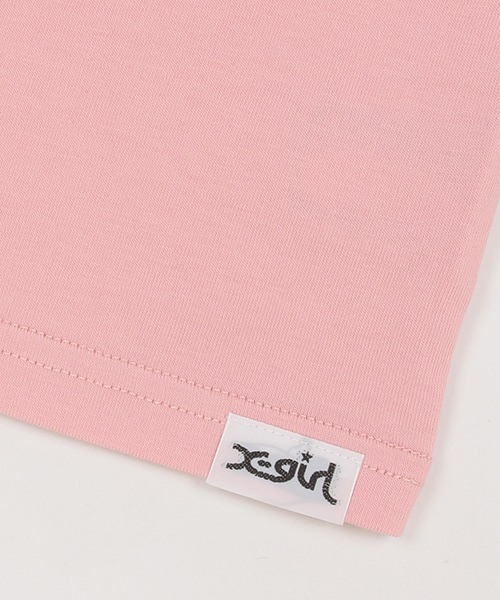 X-girl Stages（エックスガールステージス）の「メッシュ切替カラフルロゴワンピース（Tシャツ/カットソー・キッズ・ブラック/ピンク/ラベンダー・140cm/130cm/90cm/120cm/110cm/100cm）」の14枚目の写真