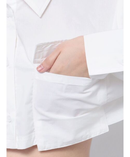 EVRIS（エヴリス）の「ポケットショートシャツ（シャツ/ブラウス・レディース・その他1/ホワイト/ブルー・FREE）」の19枚目の写真