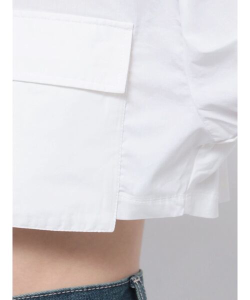 EVRIS（エヴリス）の「ポケットショートシャツ（シャツ/ブラウス・レディース・その他1/ホワイト/ブルー・FREE）」の20枚目の写真