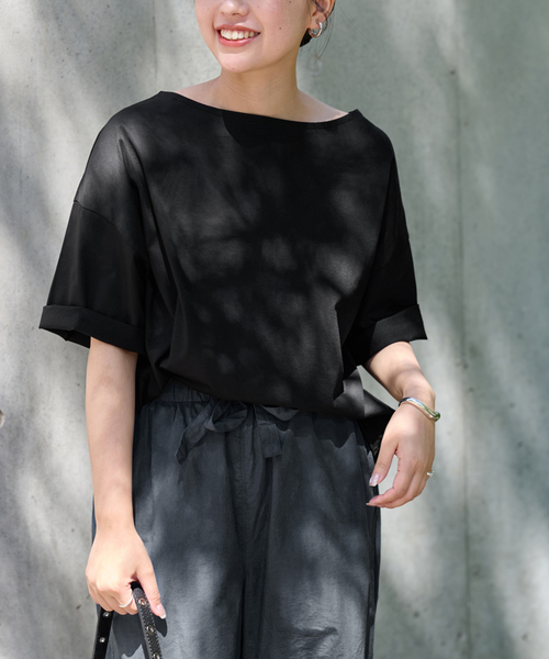 FRAMeWORK（フレームワーク）の「ボートネックワイドプルオーバー（T