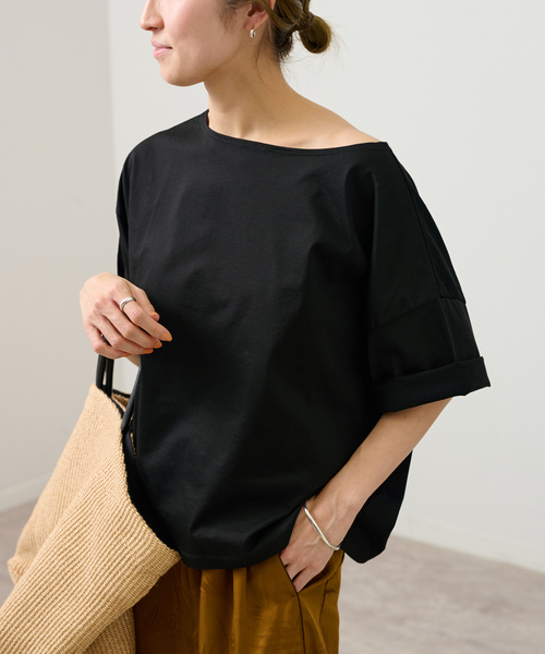 FRAMeWORK（フレームワーク）の「ボートネックワイドプル