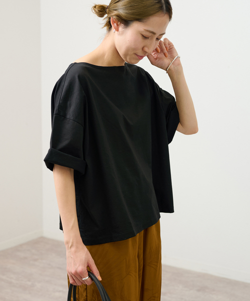 今期美品　フレームワーク　ボートネックワイドプルオーバー FRAMeWORK（フレームワーク）の「ボートネックワイドプルオーバー（T