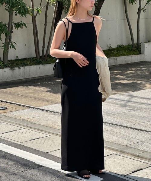 select MOCA(セレクトモカ)の「アメスリキャミソールワンピース(ワンピース・レディース・ベージュ/ブラック・MEDIUM/LARGE)」の20枚目の写真