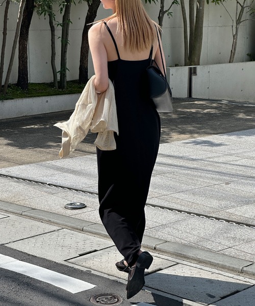 select MOCA(セレクトモカ)の「アメスリキャミソールワンピース(ワンピース・レディース・ベージュ/ブラック・MEDIUM/LARGE)」の12枚目の写真