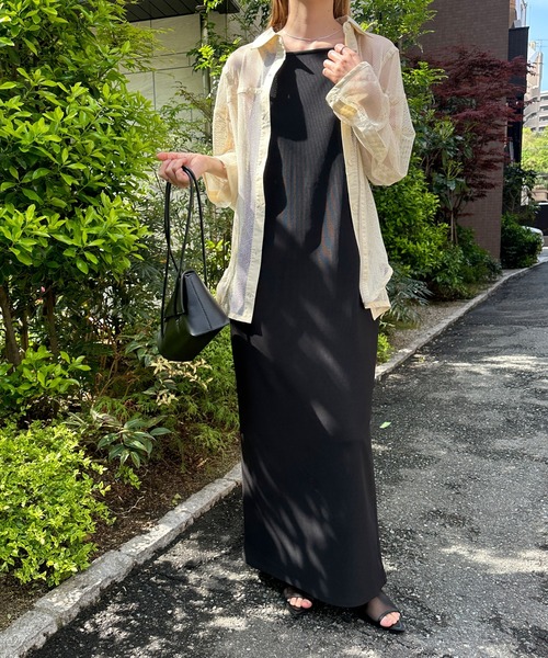 select MOCA(セレクトモカ)の「アメスリキャミソールワンピース(ワンピース・レディース・ベージュ/ブラック・MEDIUM/LARGE)」の14枚目の写真