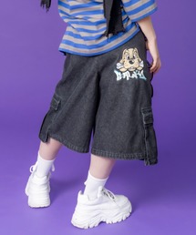 GALFY | ストリートファッション GALFY ガルフィー ダーティーカーゴショーツ カーゴパンツ ハーフパンツ デニムハーフパンツ デニムパンツ ワイドデニム 半パン 半ズボン オーバーサイズ ストリートブランド(デニムパンツ)