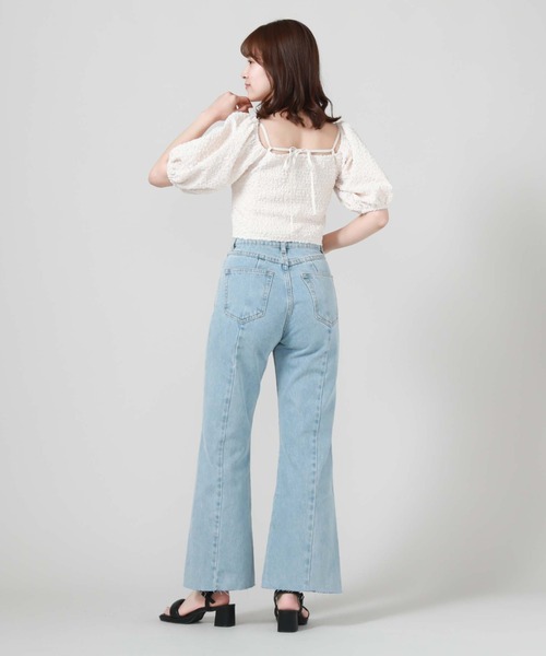 archives（アルシーヴ）の「２ｗａｙふくれＪＱオフショルＴＯＰＳ（Tシャツ/カットソー・レディース・アイボリー/ブラック/ブルー・MEDIUM）」の12枚目の写真