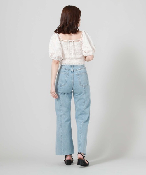 archives（アルシーヴ）の「２ｗａｙふくれＪＱオフショルＴＯＰＳ（Tシャツ/カットソー・レディース・アイボリー/ブラック/ブルー・MEDIUM）」の13枚目の写真