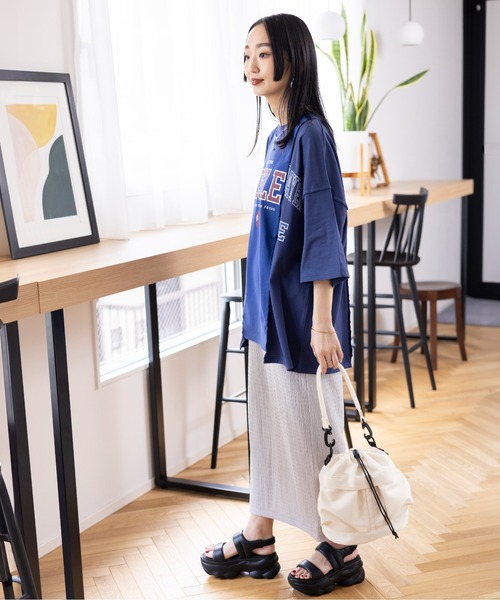 LEPSIM（レプシィム）の「リメイク風ワイドT　115178（Tシャツ/カットソー・レディース・ブラック/杢グレー/ブルー・FREE）」の19枚目の写真