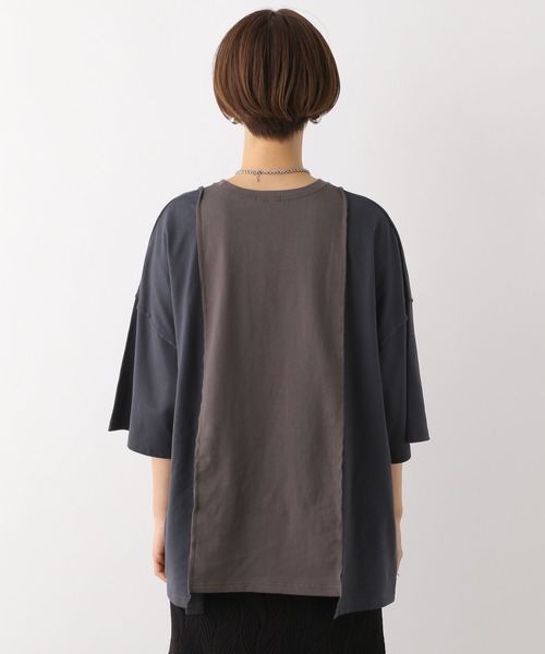 LEPSIM（レプシィム）の「リメイク風ワイドT　115178（Tシャツ/カットソー・レディース・ブラック/杢グレー/ブルー・FREE）」の10枚目の写真