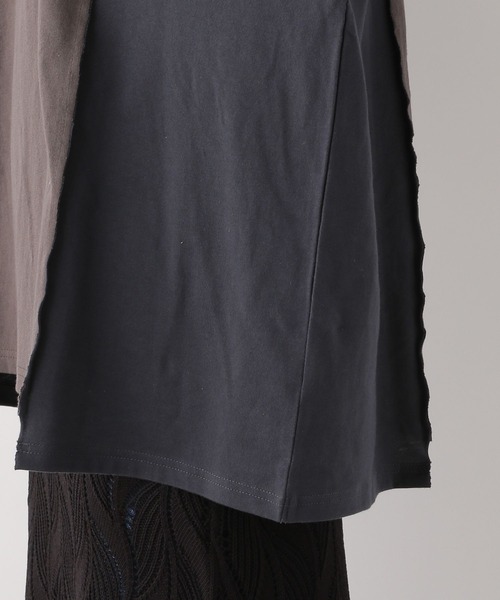 LEPSIM（レプシィム）の「リメイク風ワイドT　115178（Tシャツ/カットソー・レディース・ブラック/杢グレー/ブルー・FREE）」の13枚目の写真