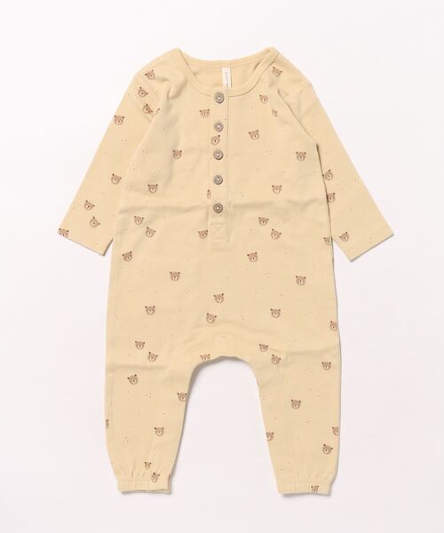 【セール】/Quincy Mae/LONG SLEEVE JUMPSUIT || BEARS（その他ベビー用品）｜Quincy Mae（クインシーメイ）