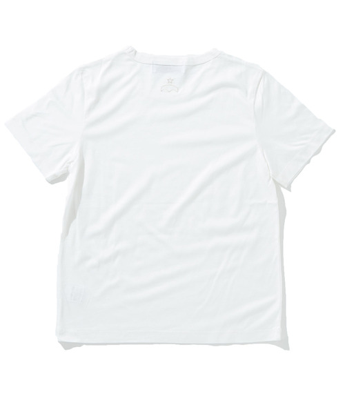 CONVERSE TOKYO(コンバーストウキョウ)の「EMBROIDERY ONEPOINT TEE(Tシャツ/カットソー・レディース・ブラック/ホワイト/キャメル・FREE)」の7枚目の写真
