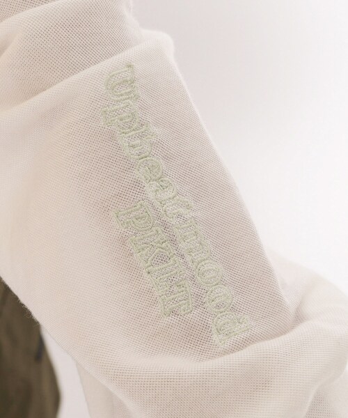 PINK-latte（ピンクラテ）の「◆【UV・接触冷感・130cmあり】シアーカノコパーカー（パーカー・キッズ・ブラック/オフホワイト/ライトパープル・13/14/15 /16）」の7枚目の写真