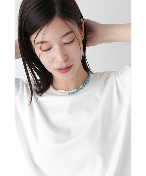 human woman(ヒューマンウーマン)の「コンビネックレス(ネックレス・レディース・ピンク/ブルー・フリ-)」の8枚目の写真