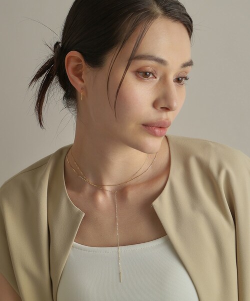 COCOSHNIK（ココシュニック）の「K18キヘイチェーン フープピアス（ピアス（両耳用）・レディース・イエローゴールド・00）」の8枚目の写真