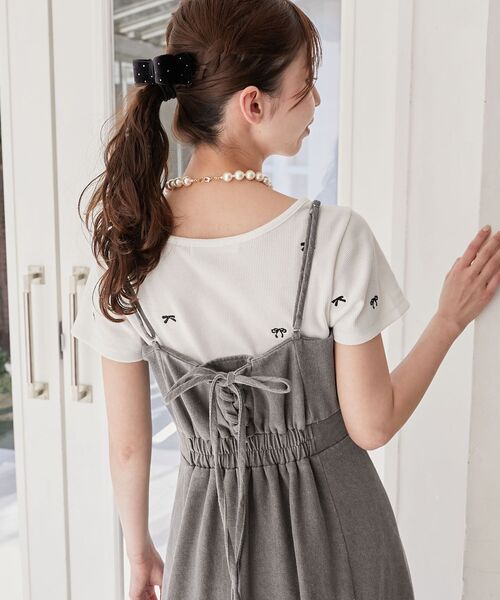 MAJESTIC LEGON（マジェスティックレゴン）の「スタイルアップフレアキャミワンピ（ワンピース・レディース・ブルー/ピンク/グレー・SMALL/MEDIUM）」の11枚目の写真