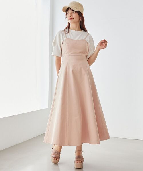 MAJESTIC LEGON（マジェスティックレゴン）の「スタイルアップフレアキャミワンピ（ワンピース・レディース・ブルー/ピンク/グレー・SMALL/MEDIUM）」の17枚目の写真