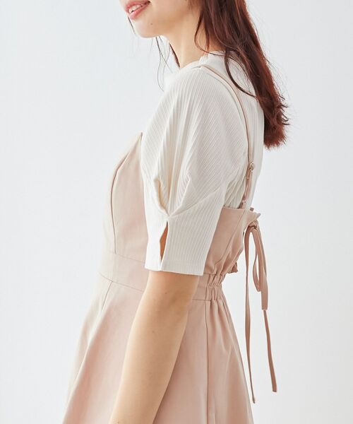 MAJESTIC LEGON（マジェスティックレゴン）の「スタイルアップフレアキャミワンピ（ワンピース・レディース・ブルー/ピンク/グレー・SMALL/MEDIUM）」の22枚目の写真