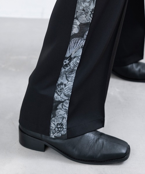 JUNRED（ジュンレッド）の「【 UNISEX 】サイドデザインワイドパンツ（その他パンツ・メンズ・ブラック/グリーン・L/S/M）」の6枚目の写真
