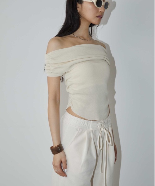 DRWCYS（ドロシーズ）の「レースアップスウェットパンツ（スウェットパンツ・レディース・オフホワイト/グレー・FREE）」の11枚目の写真