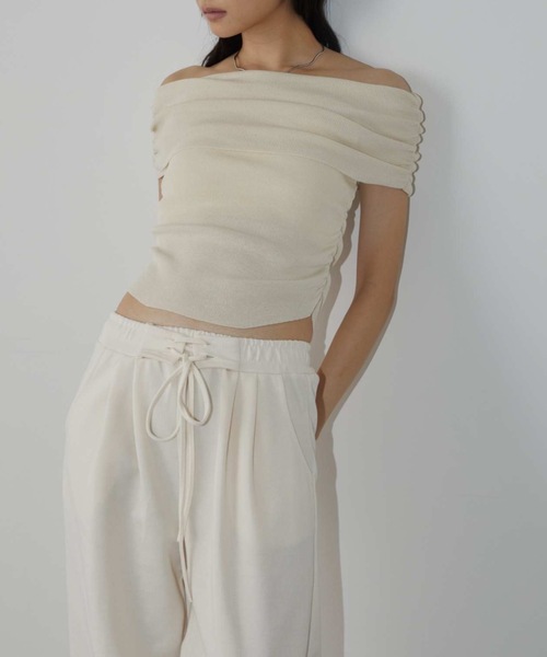 DRWCYS（ドロシーズ）の「レースアップスウェットパンツ（スウェットパンツ・レディース・オフホワイト/グレー・FREE）」の10枚目の写真