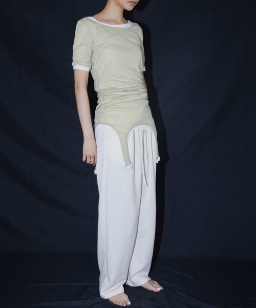 DRWCYS（ドロシーズ）の「レースアップスウェットパンツ（スウェットパンツ・レディース・オフホワイト/グレー・FREE）」の12枚目の写真