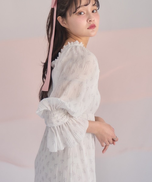 希少　イッセイミヤケペルマネンテ　ロングコート　ジャケット　ワンピース　花柄 希少 ISSEY MIYAKE PERMANENTE イッセイミヤケペルマネンテ