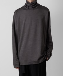 ATTACHMENT | WO/NY スムース オーバーサイズドハイネックL/S TEE / WO/NY SMOOTH OVERSIZED HIGHNECK L/S TEE(Tシャツ/カットソー)