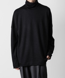 ATTACHMENT | WO/NY スムース オーバーサイズドハイネックL/S TEE / WO/NY SMOOTH OVERSIZED HIGHNECK L/S TEE(Tシャツ/カットソー)