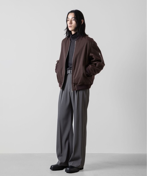 ATTACHMENT（アタッチメント）の「WO/NY スムース オーバーサイズドハイネックL/S TEE / WO/NY SMOOTH OVERSIZED HIGHNECK L/S TEE（Tシャツ/カットソー・メンズ・ブラック/グレー/ダークブラウン・1/2/3/4）」の8枚目の写真