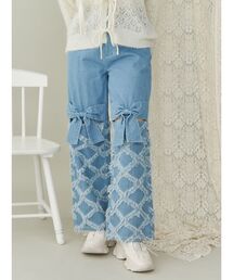 merry jenny | フリンジデニムribbonパンツ(デニムパンツ)