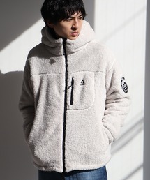 【GERRY/ジェリー】ワンポイント刺繍ロゴ ジップアップ フーデットジャケット