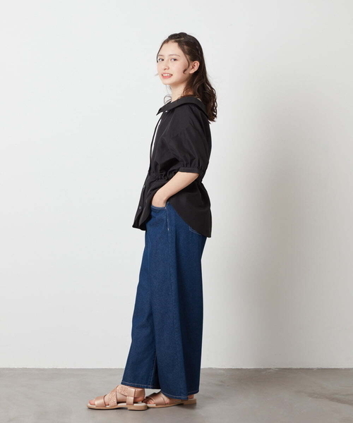 a.v.v（アーヴェヴェ）の「[20-24cm][履きやすいクッションインソール][足入れ楽ちん]クロスゴムサンダル[WEB限定サイズ]（サンダル・キッズ・ブラック/シルバー/ライトピンク・24/23/21/20/22）」の8枚目の写真