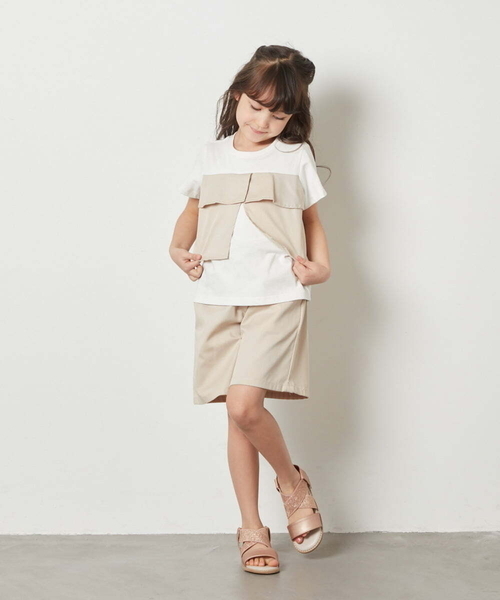 a.v.v（アーヴェヴェ）の「[20-24cm][履きやすいクッションインソール][足入れ楽ちん]クロスゴムサンダル[WEB限定サイズ]（サンダル・キッズ・ブラック/シルバー/ライトピンク・24/23/21/20/22）」の16枚目の写真