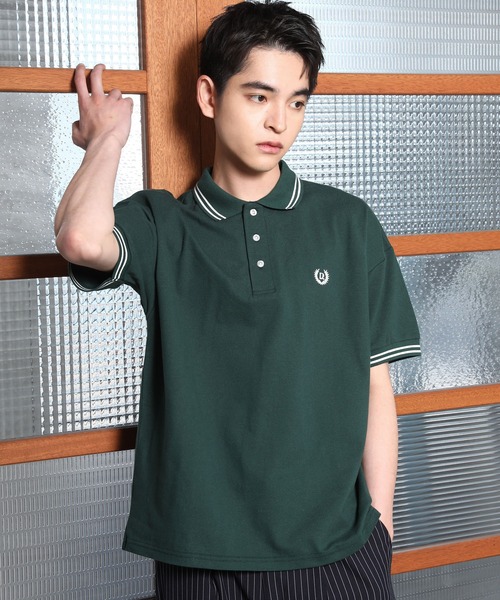 SPINNS（スピンズ）の「【６色展開】ワンポイント半袖ポロシャツ/D（ポロシャツ・メンズ・ブラック/ワイン/ブルー/ホワイト/グリーン/ネイビー・ONESIZE）」の3枚目の写真