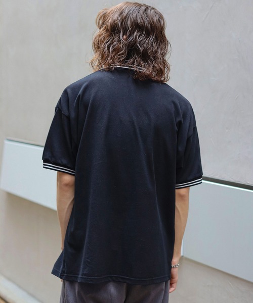 SPINNS（スピンズ）の「【６色展開】ワンポイント半袖ポロシャツ/D（ポロシャツ・メンズ・ブラック/ワイン/ブルー/ホワイト/グリーン/ネイビー・ONESIZE）」の16枚目の写真