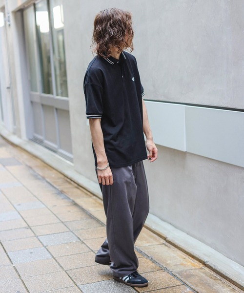 SPINNS（スピンズ）の「【６色展開】ワンポイント半袖ポロシャツ/D（ポロシャツ・メンズ・ブラック/ワイン/ブルー/ホワイト/グリーン/ネイビー・ONESIZE）」の18枚目の写真