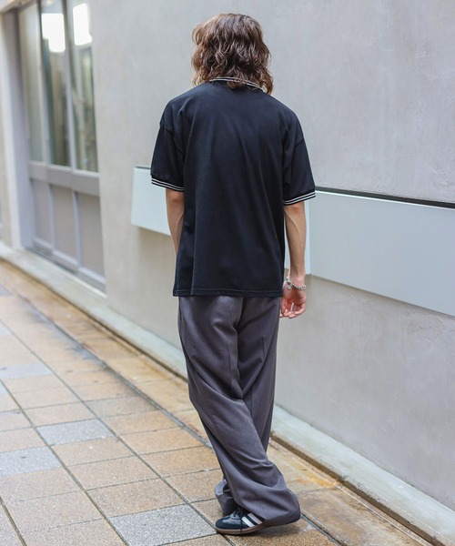 SPINNS（スピンズ）の「【６色展開】ワンポイント半袖ポロシャツ/D（ポロシャツ・メンズ・ブラック/ワイン/ブルー/ホワイト/グリーン/ネイビー・ONESIZE）」の19枚目の写真