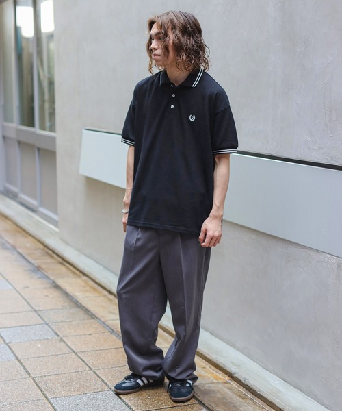 SPINNS（スピンズ）の「【６色展開】ワンポイント半袖ポロシャツ/D（ポロシャツ・メンズ・ブラック/ワイン/ブルー/ホワイト/グリーン/ネイビー・ONESIZE）」の17枚目の写真