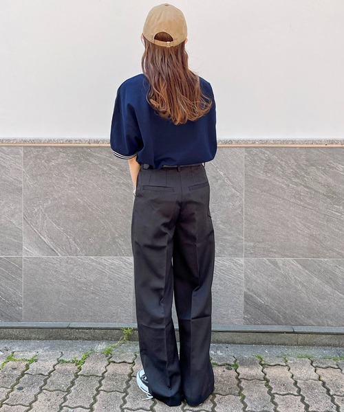 SPINNS（スピンズ）の「【６色展開】ワンポイント半袖ポロシャツ/D（ポロシャツ・メンズ・ブラック/ワイン/ブルー/ホワイト/グリーン/ネイビー・ONESIZE）」の12枚目の写真