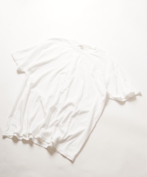 comfort colors(コンフォートカラーズ)の「【COMFORT COLORS/コンフォートカラーズ】6.1オンス ガーメントダイTシャツ(1717) ヘビーウェイト(Tシャツ/カットソー・メンズ・ホワイト/スミクロ・MEDIUM/LARGE/X-LARGE)」の2枚目の写真