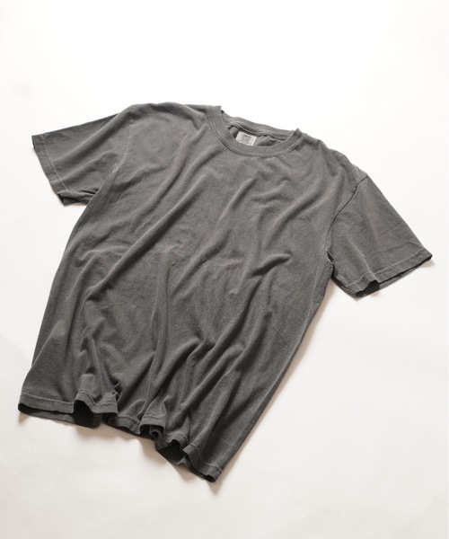 comfort colors(コンフォートカラーズ)の「【COMFORT COLORS/コンフォートカラーズ】6.1オンス ガーメントダイTシャツ(1717) ヘビーウェイト(Tシャツ/カットソー・メンズ・ホワイト/スミクロ・MEDIUM/LARGE/X-LARGE)」の1枚目の写真