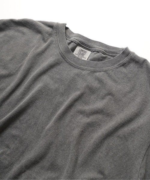 comfort colors(コンフォートカラーズ)の「【COMFORT COLORS/コンフォートカラーズ】6.1オンス ガーメントダイTシャツ(1717) ヘビーウェイト(Tシャツ/カットソー・メンズ・ホワイト/スミクロ・MEDIUM/LARGE/X-LARGE)」の9枚目の写真