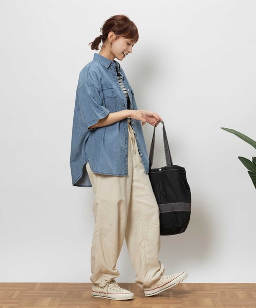 BACK NUMBER（バックナンバー）の「【BACK NUMBER】パラシュートパンツ（カーゴパンツ・レディース・オフホワイト・M）」の4枚目の写真