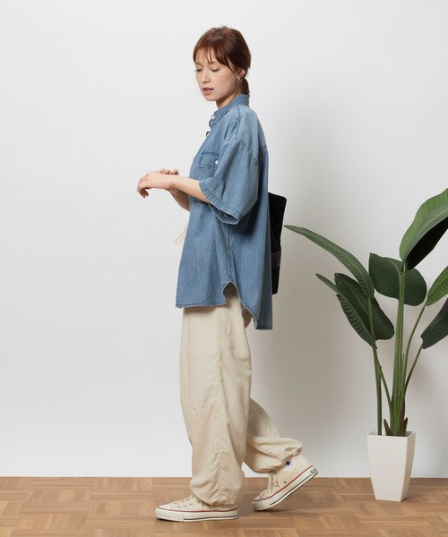 BACK NUMBER（バックナンバー）の「【BACK NUMBER】パラシュートパンツ（カーゴパンツ・レディース・オフホワイト・M）」の5枚目の写真