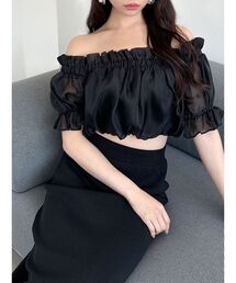 RESEXXY | クロップドオフショルトップス(シャツ/ブラウス)