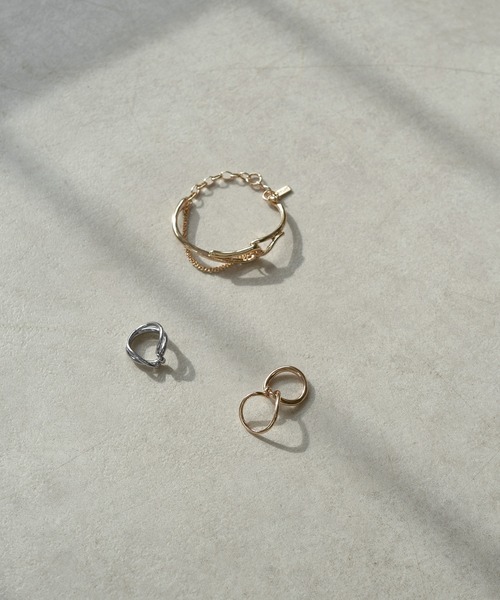 GOLDY（ゴールディ）の「ダブル チェーン カーブド ブレスレット（ブレスレット・レディース・ゴールド/シルバー系その他/ゴールド系その他/シルバー・FREE）」の13枚目の写真