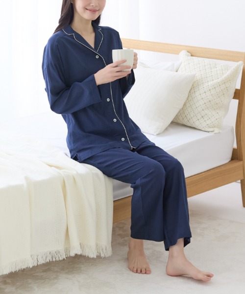 kaimin navi 快眠ナビ パジャマ　レディース　L セール】kaimin navi/快眠ナビ パジャマ 長袖長パンツ